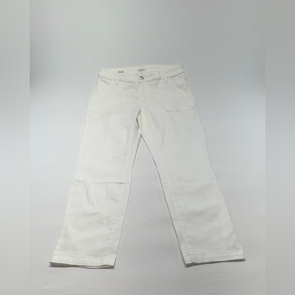 Tribal White Wide-Leg Flare Jeans
